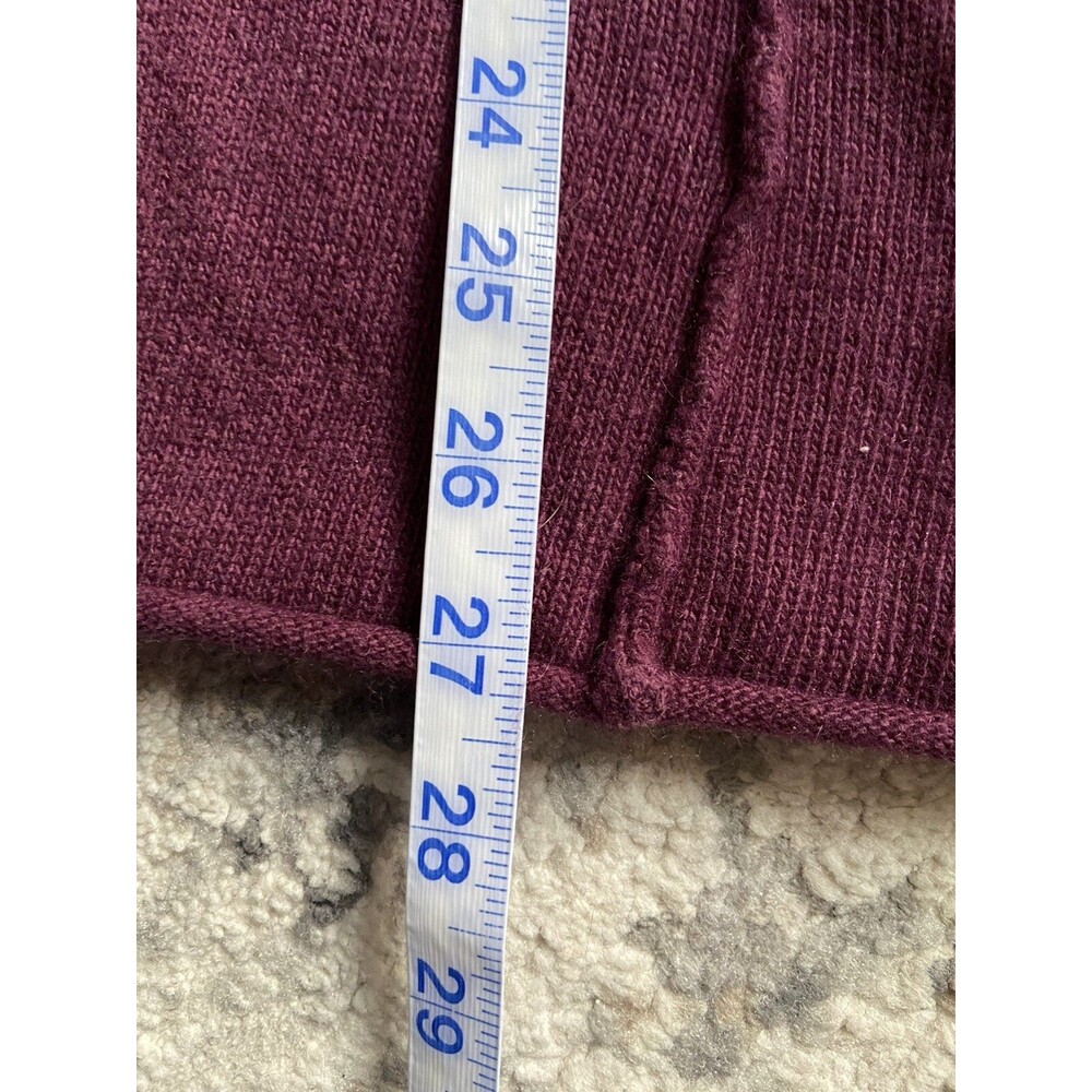 Soft Surroundings Mock Neck Angora‎ Cashmere Sweater Size M Plum Dauphine Luxury - Picture 9 of 11